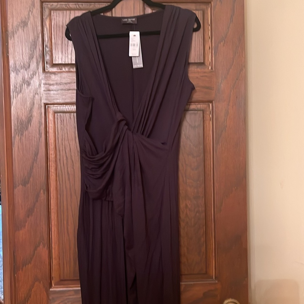 Lane Bryant Maxi Dress, Color Is Black. Gathers in the Front. NWT. Size 18/20